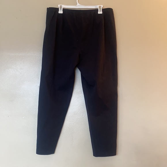 Eileen Fisher Black Ponte Pants - Picture 4 of 9